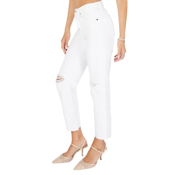 RE/DONE 70s Stove Pipe Jeans distressed white - Picture 1 of 9